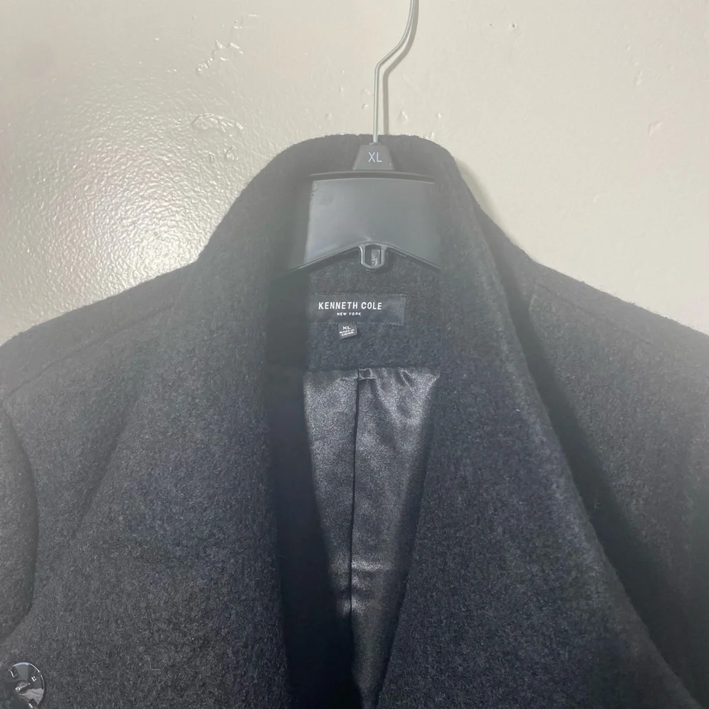 NWOT black Kenneth Cole wool coat. Size XL. - Picture 4 of 4